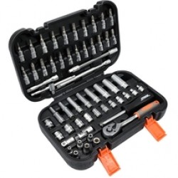 Sthor  58643 - Set capete de insurubare si chei tubulare, mixt, 56 bucati