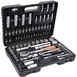 Sthor  58687 - Set capete de insurubare si chei tubulare, mixt, 94 bucati