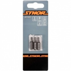 Sthor  65501 - Set capete de insurubare, profil HEX3, 3 bucati