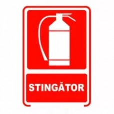 Stingator, semn din plastic, 15x20cm