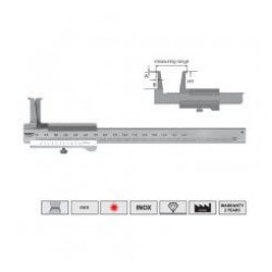 
                            Subler mecanic cu vernier pentru canale interioare Vogel 201085                        