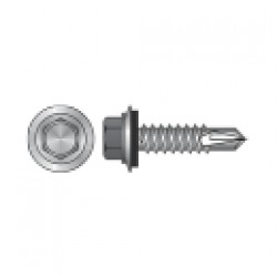  SURUB AUTOFORANT CAP HEX REDUS+SAIBA EPDM, OTEL, ZINCAT