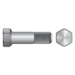  SURUB CU CAP HEXAGONAL PARTIAL FILETAT DIN 931, INOX A4