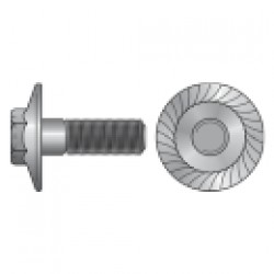  SURUB CU CAP HEXAGONAL SI FLANSA DIN6921, OTEL GR.8.8, ZINCAT