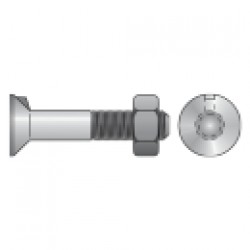  SURUB TORBANT CU NAS SI PIULITA DIN 604, OTEL GR.4.6