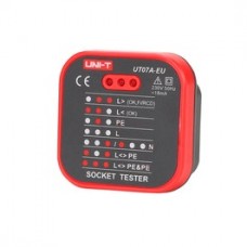 Tester priza EU, LED, Uni-t Socktest-UT07A