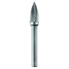 Tivoly  1031781 - Freza cu carburi metalice,  4x14x50 mm, tija 6 mm, forma G (conica cu cap ascutit), tais simplu
