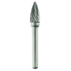 Tivoly  1031791 - Freza cu carburi metalice,  8x18x63 mm, tija 6 mm, forma G (conica cu cap ascutit), tais dublu