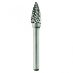Tivoly  1031792 - Freza cu carburi metalice,  12x25x70 mm, tija 6 mm, forma G (conica cu cap ascutit), tais dublu