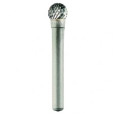 Tivoly  1031851 - Freza cu carburi metalice,  8x18x63 mm, tija 6 mm, forma D (sferica), tais dublu