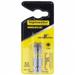 Topmaster  338716 - Set capete de insurubare, T30, 2 bucati