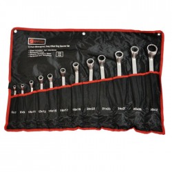 Trusa chei inelare cotite 12 buc 6-32 mm (husa) MAF
