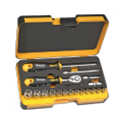  TRUSA DE SCULE 1/4”CU ANTRENOR ERGONIC CU CLICHET REVERSIBIL - R-GO 19 INCH