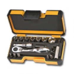  TRUSA DE SCULE 1/4”CU ANTRENOR ERGONIC CU CLICHET REVERSIBIL - XS 18 - 18 PIESE