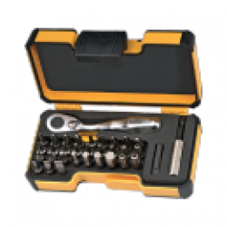  TRUSA DE SCULE 1/4”CU ANTRENOR ERGONIC CU CLICHET REVERSIBIL - XS 33 - 33 PIESE