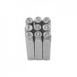 Trusa poansoane cifre 10 mm 222708