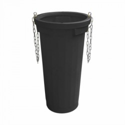 Tub evacuare deseuri, diametru interior max. 500 mm, inaltime 1060 mm  (negru)