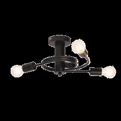 TWIST SPOT 3xE27 NEGRU