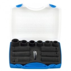 Unior  231/4PB3 - Set chei tubulare impact, 17-24  mm, 1/2 inch, 12 bucati