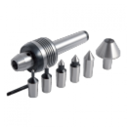  Varf de centrare rotativ cu capete interschimbabile