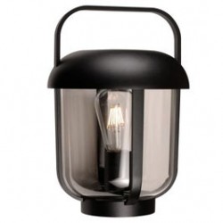 
                                        Veioza ornamentala Tolson KL138001, 1 x E27, H 32 cm, neagra, moderna                                    