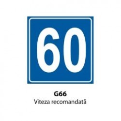 Viteza recomandată, Indicator rutier