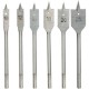 Vorel  22500 - Set burghie plate, 10-25  mm, tija hexagonala, 6 bucati
