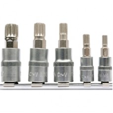 Yato  YT-04360 - Set capete de insurubare, profil M5-M12, 5 bucati