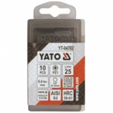 Yato  YT-04702 - Set capete de insurubare, profil PZ1, 10 bucati