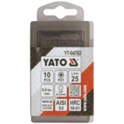 Yato  YT-04702 - Set capete de insurubare, profil PZ1, 10 bucati