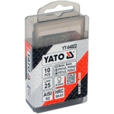 Yato  YT-04822 - Set capete de insurubare, mixt, 10 bucati