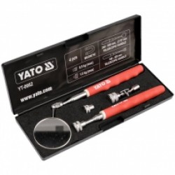 Yato  YT-0662 - Set control oglinda + tija magnetica, 4 bucati