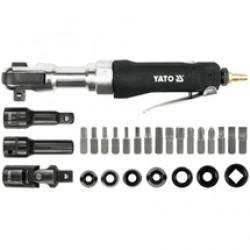 Yato  YT-0982 - Masina de insurubat pneumatica cu clichet, 68  Nm, 6.2  bar, 110  l/min, patrat 1/2 inch