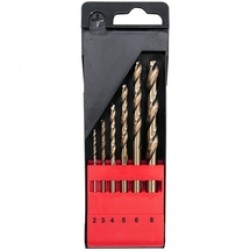 Yato  YT-41602 - Set burghie metal, HSS-CO, 2-8  mm, tija cilindrica, 6  bucati