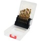 Yato  YT-44675 - Set burghie metal, HSS-TIN, 1-10  mm, tija cilindrica, 19  bucati