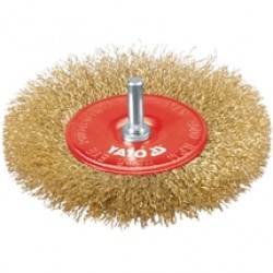 Yato  YT-4757 - Perie disc, 100x-  mm, fir ondulat, tija cilindrica 6 mm