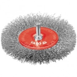 Yato  YT-4758 - Perie disc, 100x-  mm, fir ondulat, tija cilindrica 6 mm