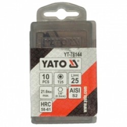Yato  YT-78144 - Set capete de insurubare, profil TX25, 10 bucati