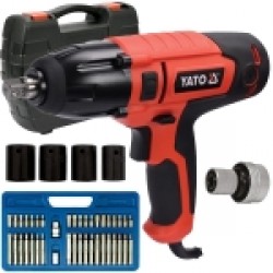 Yato  YT-82123 + Hyundai HY-26001004 - Rotopercutor SDS-Plus, 1100 W, 5 J, valiza plastic + Set burghie SDS-Plus, 5-10 mm, 4 bucati