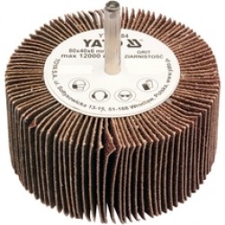 Yato  YT-83381 - Perie lamelara cu tija, 80x40 mm, granulatie 40