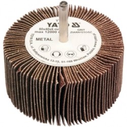 Yato  YT-83386 - Perie lamelara cu tija, 80x40 mm, granulatie 150